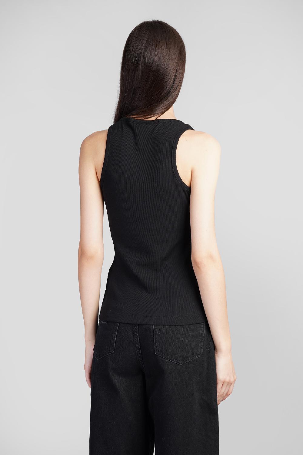 Deliberti Ganni Canotta In Cotone Nero Cod. 397185 - Deliberti The Luxury Shopping