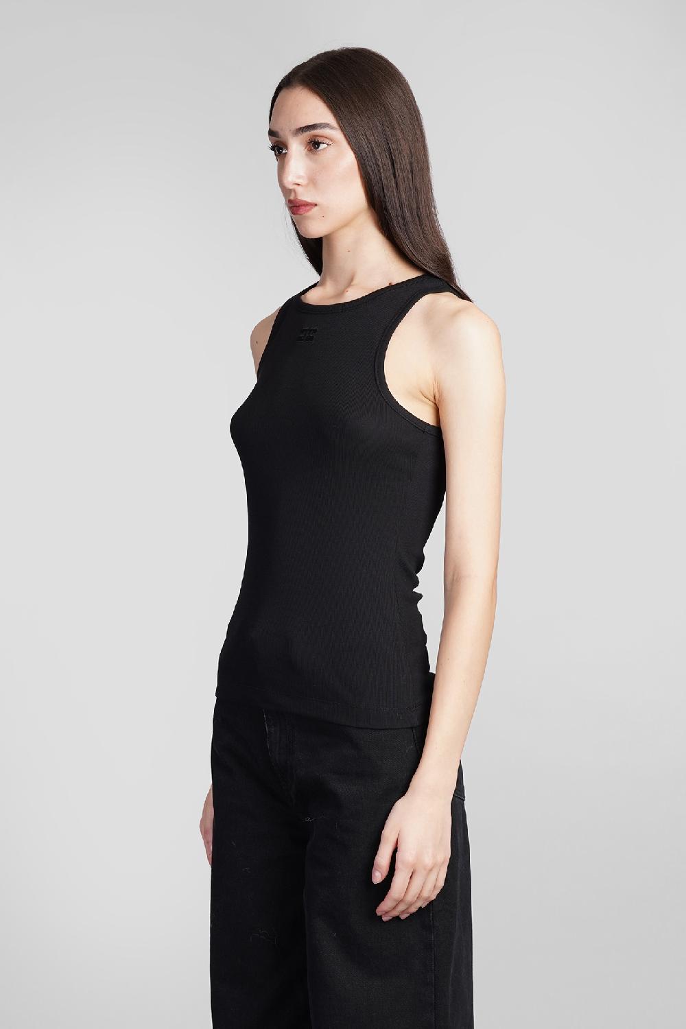 Deliberti Ganni Canotta In Cotone Nero Cod. 397185 - Deliberti The Luxury Shopping