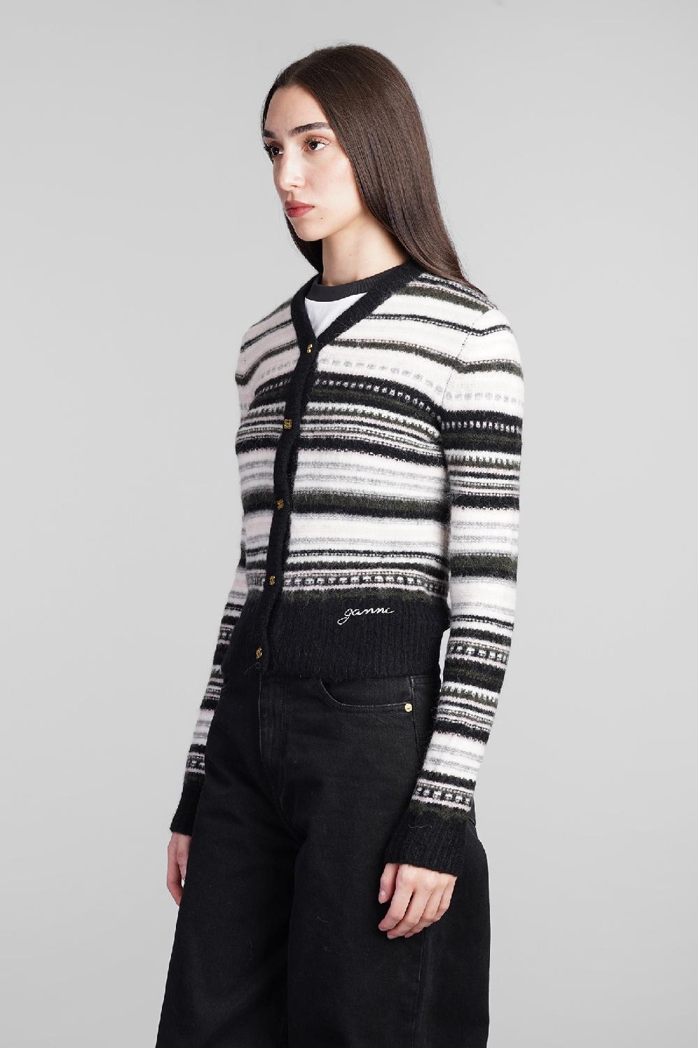 Deliberti Ganni Cardigan In Lana Nera Cod. 409935 - Deliberti The Luxury Shopping