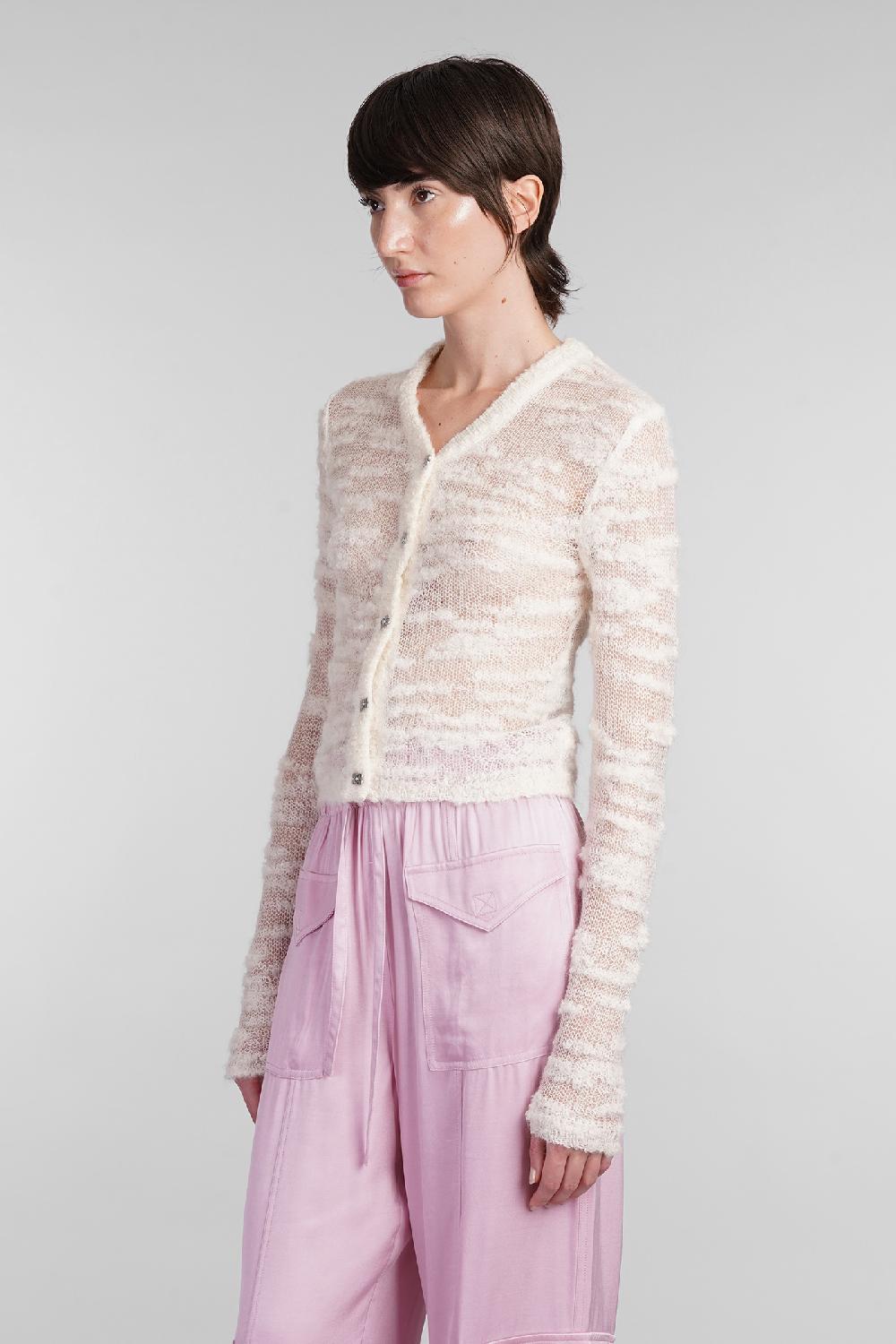 Deliberti Ganni Cardigan In Mohair Beige Cod. 403450 - Deliberti The Luxury Shopping