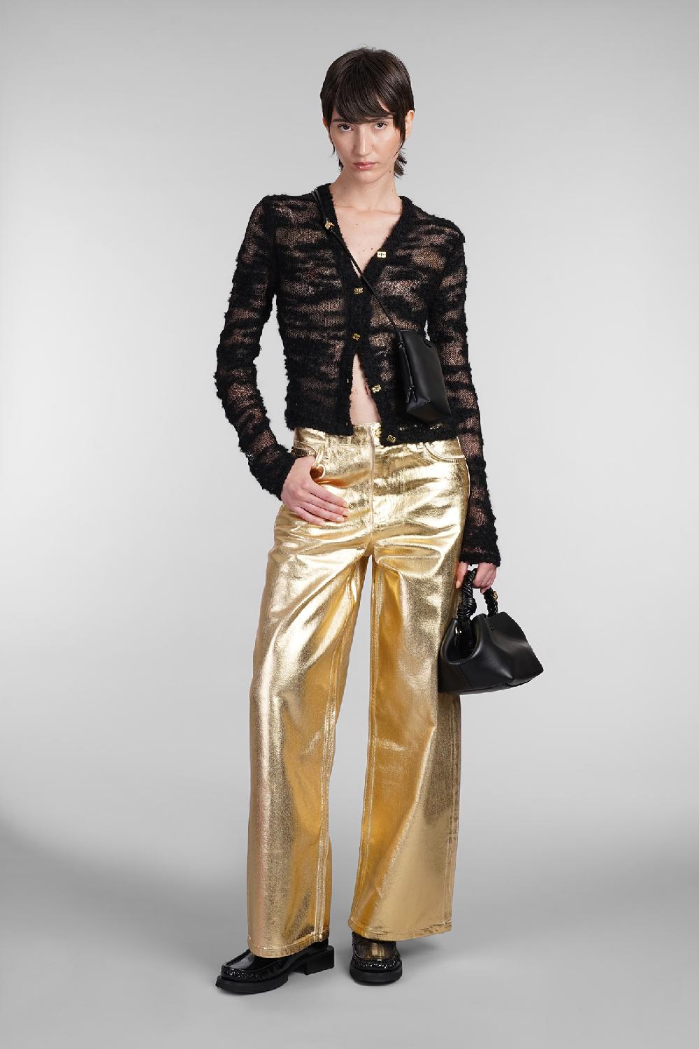 Deliberti Ganni Cardigan In Mohair Nero Cod. 403420 - Deliberti The Luxury Shopping