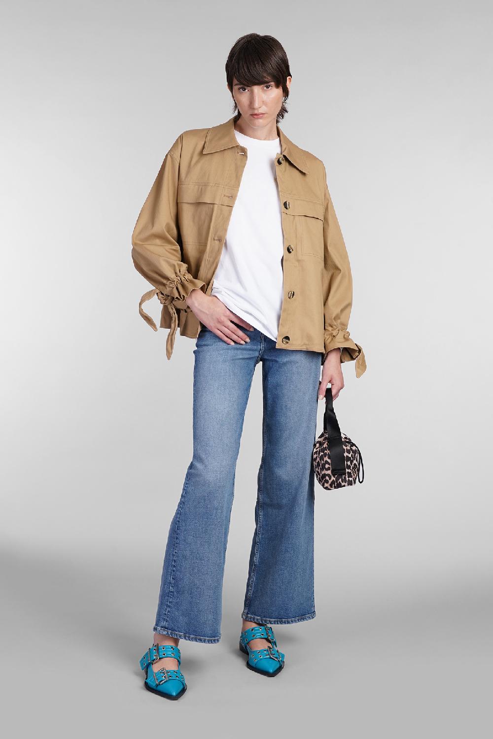 Deliberti Ganni Giacca Casual In Cotone Beige Cod. 403495 - Deliberti The Luxury Shopping