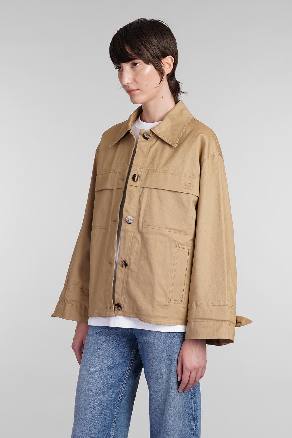 Deliberti Ganni Giacca Casual In Cotone Beige Cod. 403495 - Deliberti The Luxury Shopping