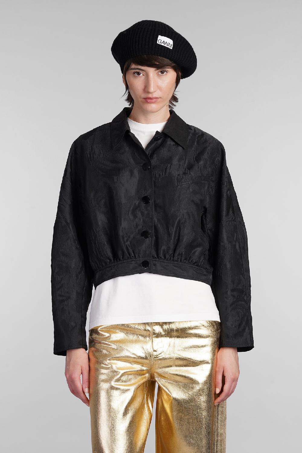 Deliberti Ganni Giacca casual in poliestere nero cod. 403426 - Deliberti The Luxury Shopping