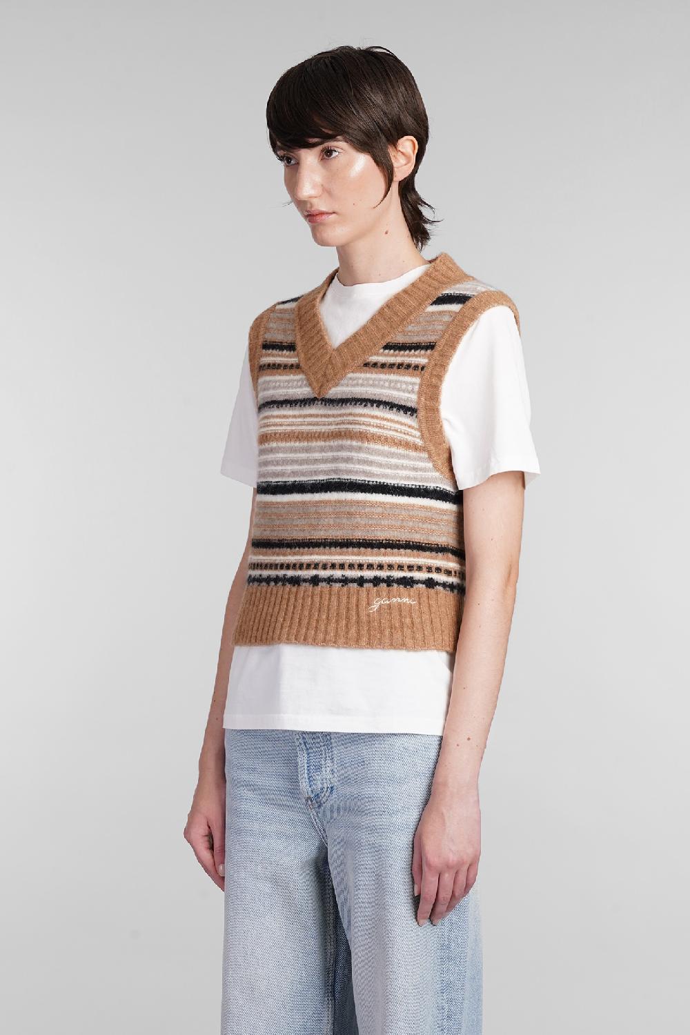 Deliberti Ganni Gilet In Lana Beige Cod. 403440 - Deliberti The Luxury Shopping