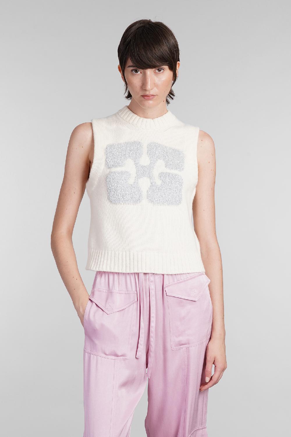 Deliberti Ganni Gilet in lana beige cod. 403449 - Deliberti The Luxury Shopping