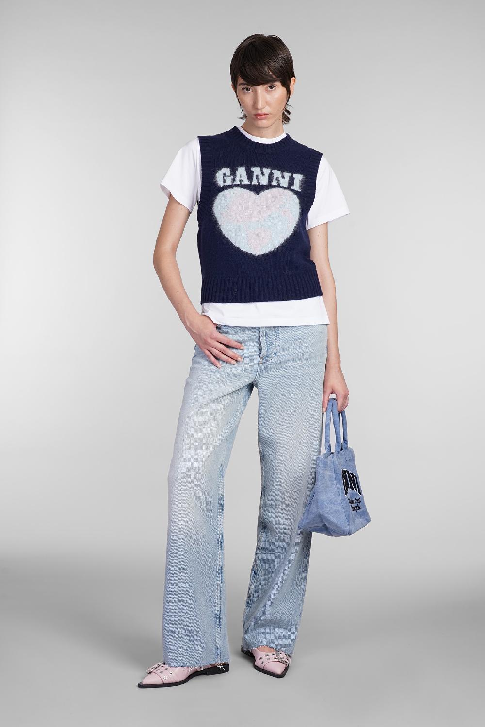 Deliberti Ganni Gilet In Lana Blu Cod. 403447 - Deliberti The Luxury Shopping