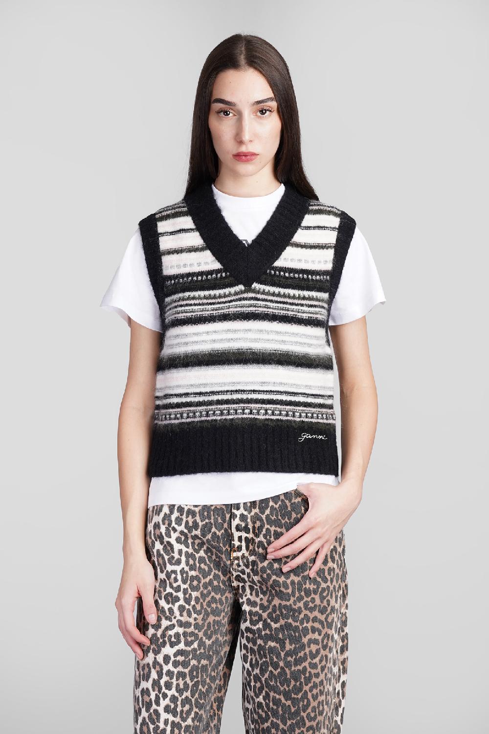 Deliberti Ganni Gilet in lana nera cod. 409936 - Deliberti The Luxury Shopping