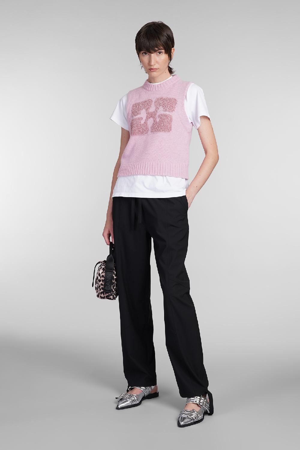 Deliberti Ganni Gilet In Lana Rosa Cod. 403448 - Deliberti The Luxury Shopping