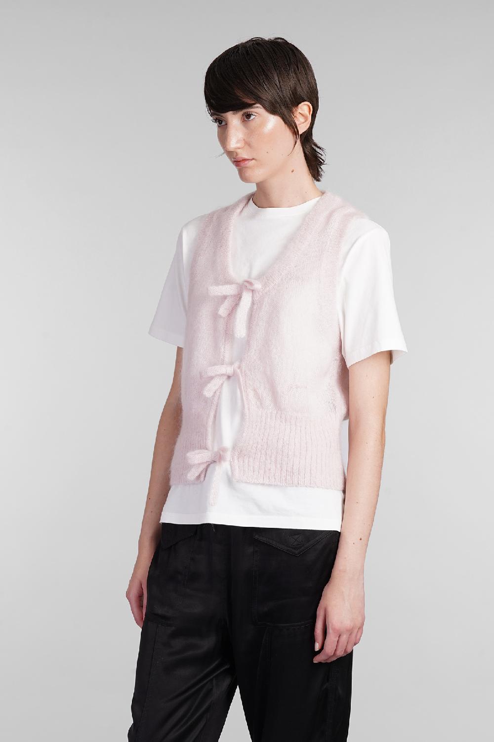 Deliberti Ganni Gilet In Mohair Rosa Cod. 403443 - Deliberti The Luxury Shopping