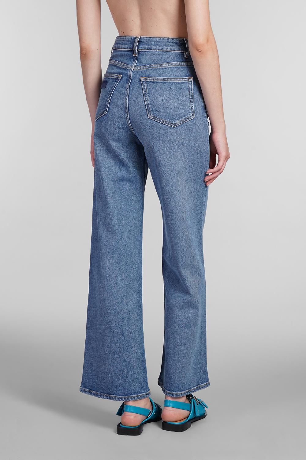 Deliberti Ganni Jeans Andi In Cotone Blu Cod. 402390 - Deliberti The Luxury Shopping