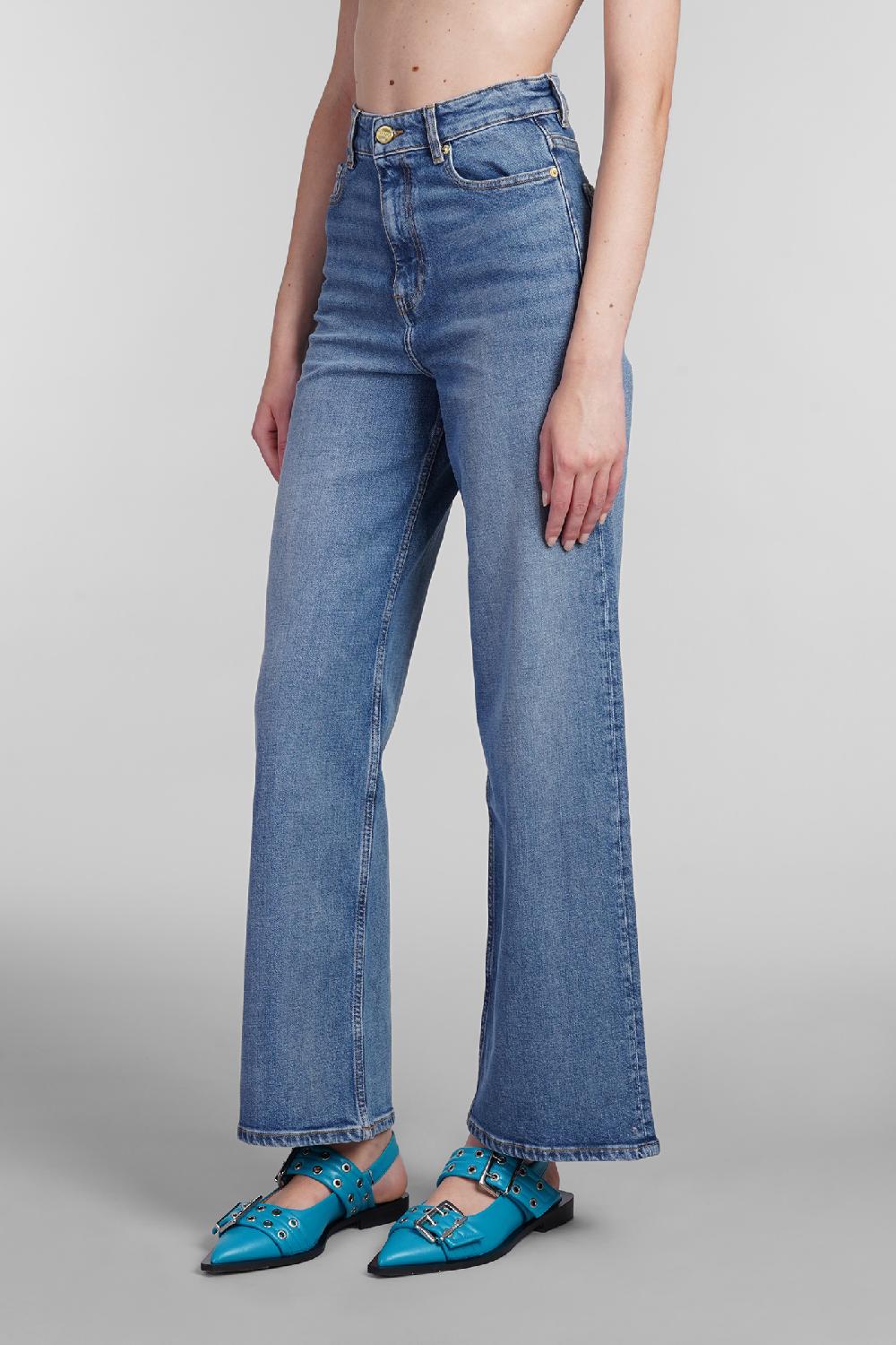 Deliberti Ganni Jeans Andi In Cotone Blu Cod. 402390 - Deliberti The Luxury Shopping