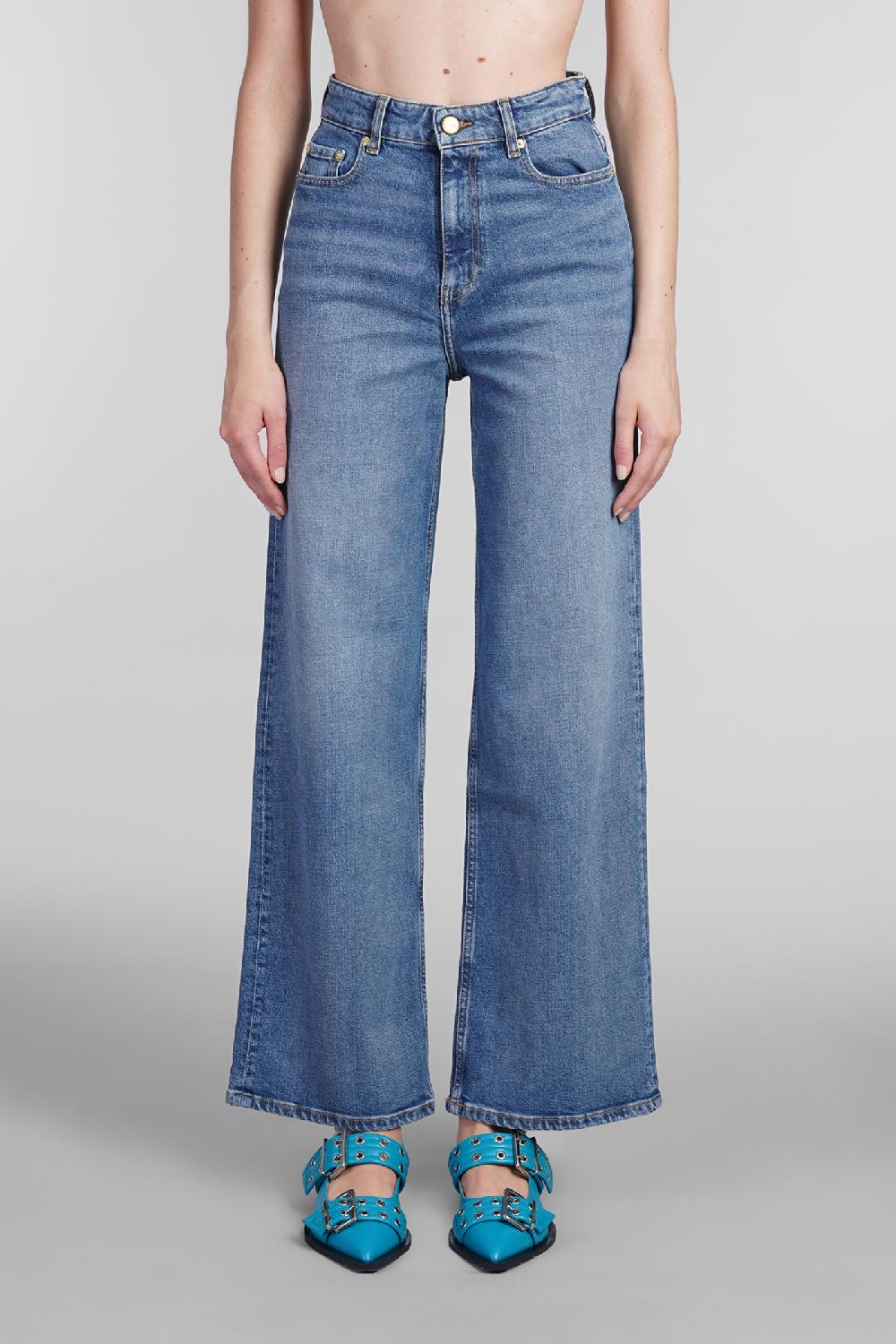 Deliberti Ganni Jeans andi in cotone blu cod. 402390 - Deliberti The Luxury Shopping