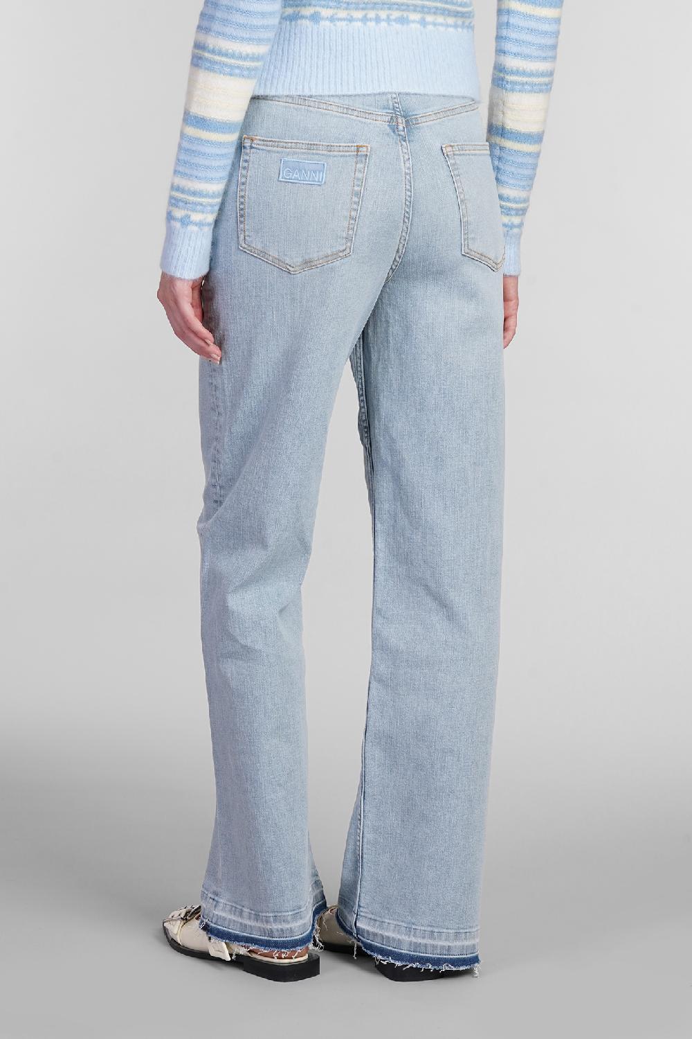 Deliberti Ganni Jeans Andi In Cotone Blu Cod. 403486 - Deliberti The Luxury Shopping