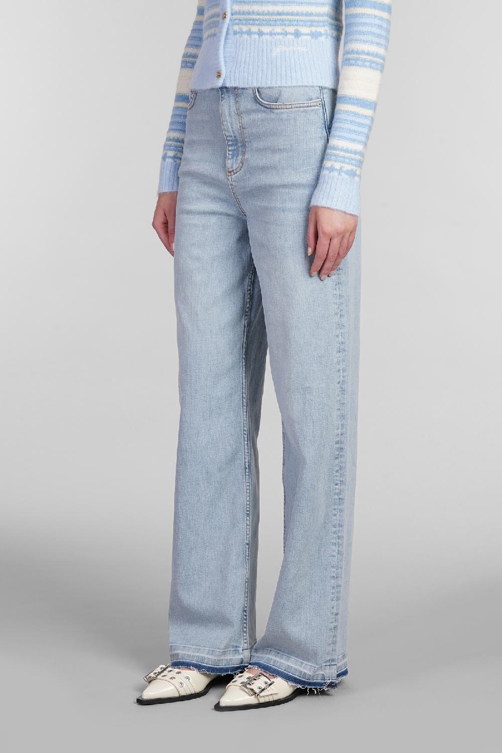 Deliberti Ganni Jeans Andi In Cotone Blu Cod. 403486 - Deliberti The Luxury Shopping