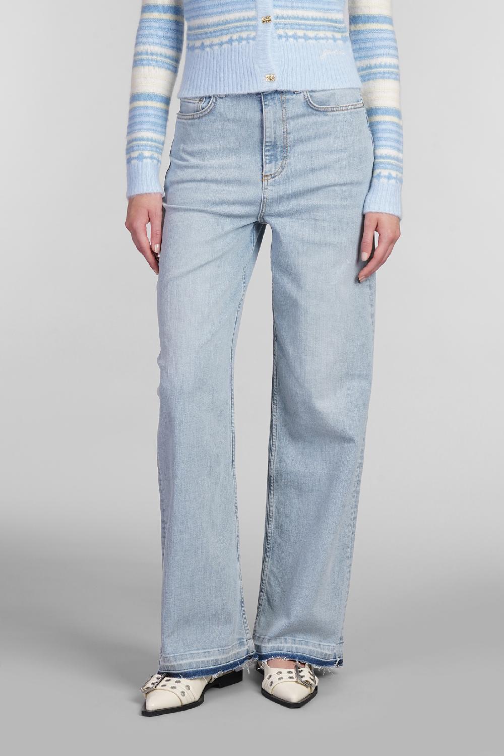 Deliberti Ganni Jeans andi in cotone blu cod. 403486 - Deliberti The Luxury Shopping