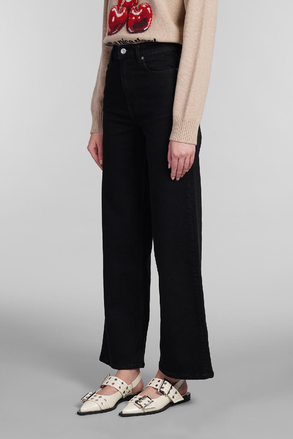Deliberti Ganni Jeans Andi In Cotone Nero Cod. 402391 - Deliberti The Luxury Shopping