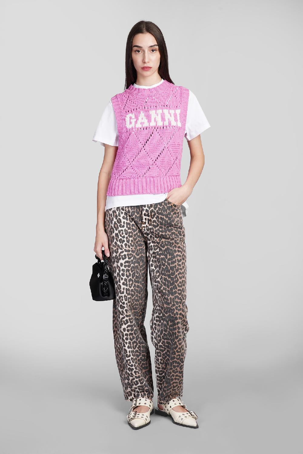 Deliberti Ganni Jeans In Cotone Animalier Cod. 409932 - Deliberti The Luxury Shopping