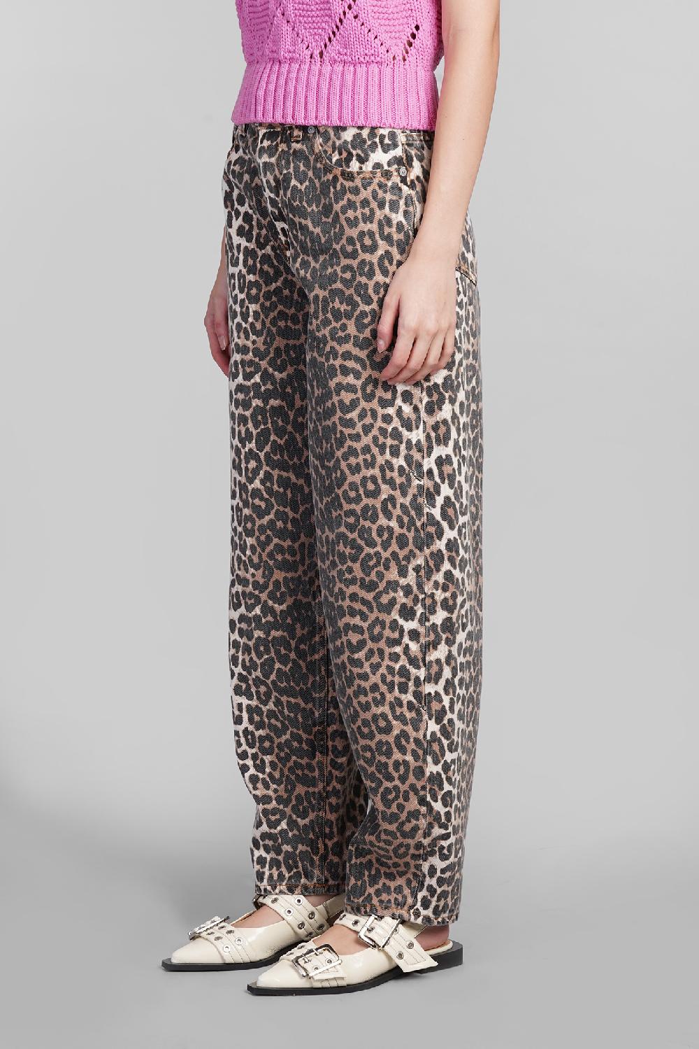 Deliberti Ganni Jeans In Cotone Animalier Cod. 409932 - Deliberti The Luxury Shopping