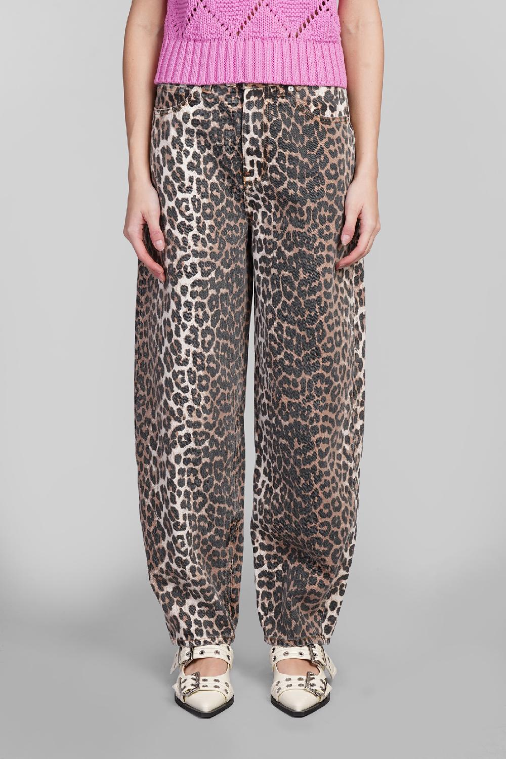 Deliberti Ganni Jeans in cotone animalier cod. 409932 - Deliberti The Luxury Shopping
