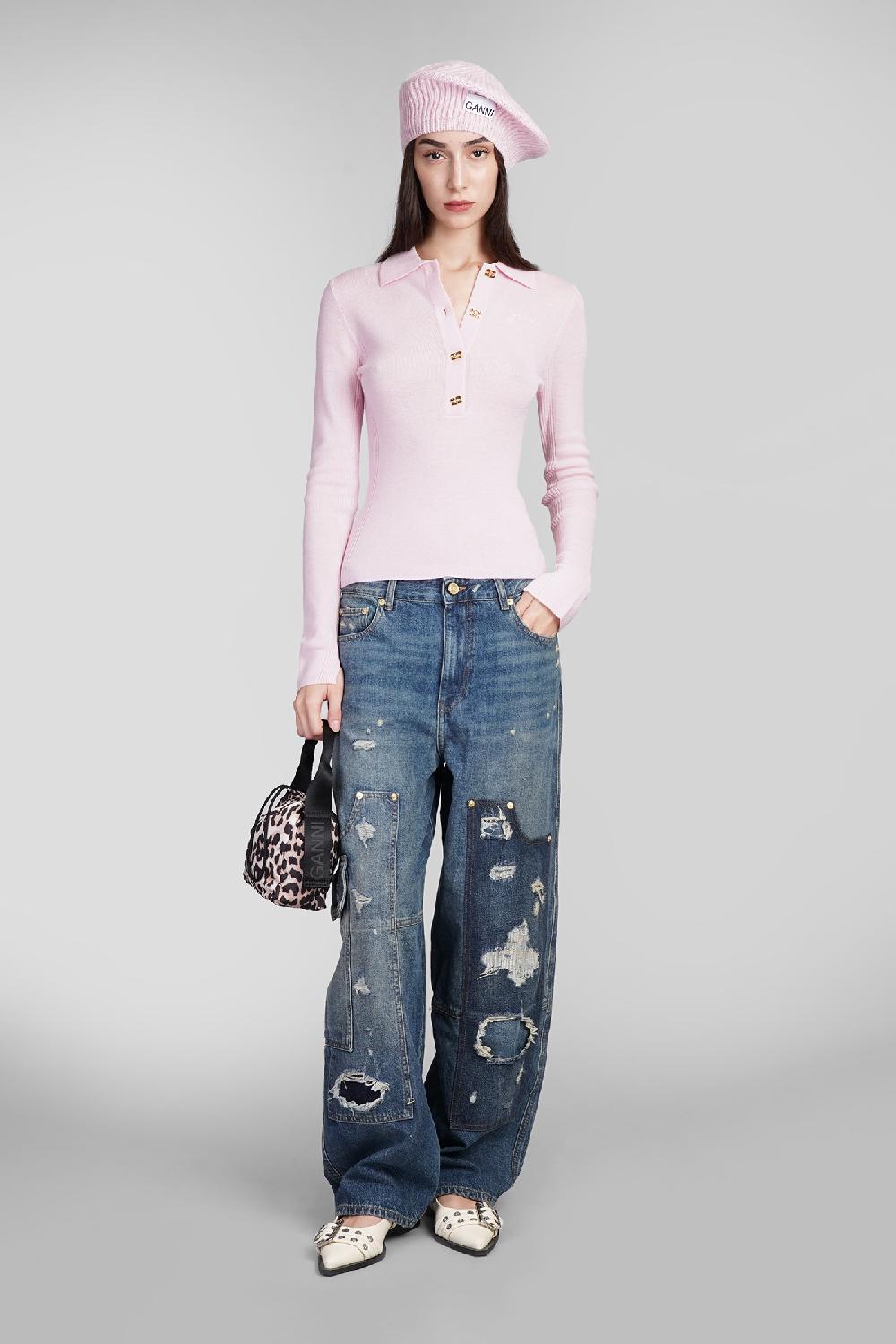 Deliberti Ganni Jeans In Cotone Blu Cod. 409962 - Deliberti The Luxury Shopping