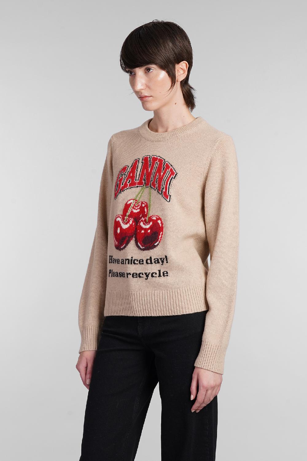 Deliberti Ganni Maglia In Lana Beige Cod. 403419 - Deliberti The Luxury Shopping