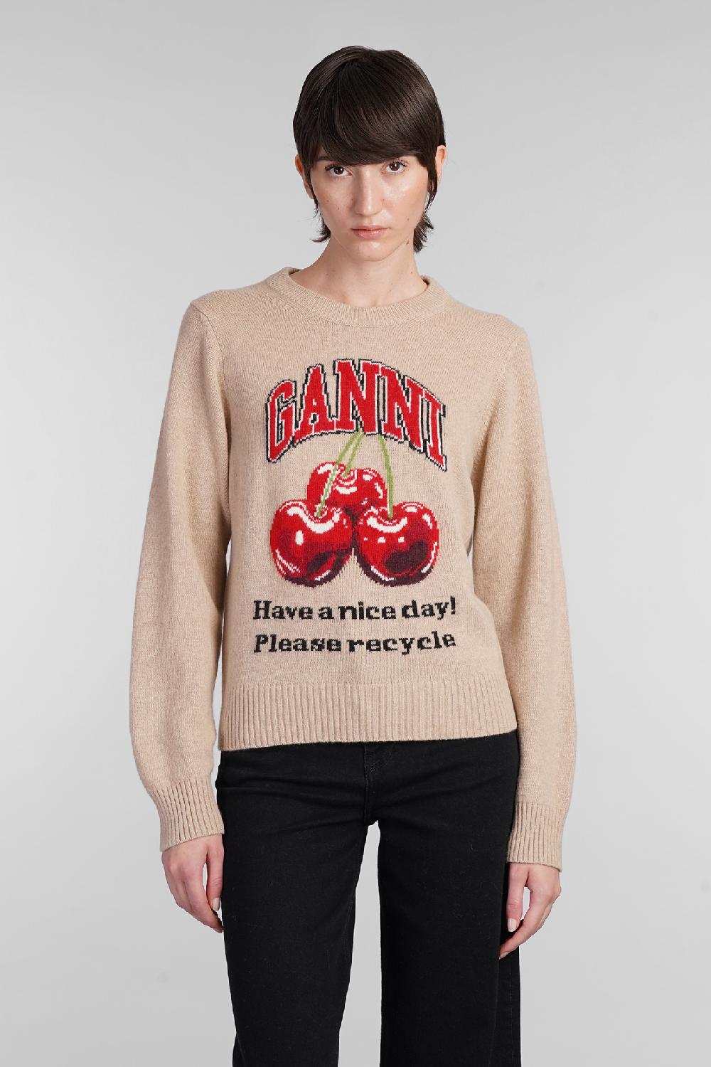 Deliberti Ganni Maglia in lana beige cod. 403419 - Deliberti The Luxury Shopping