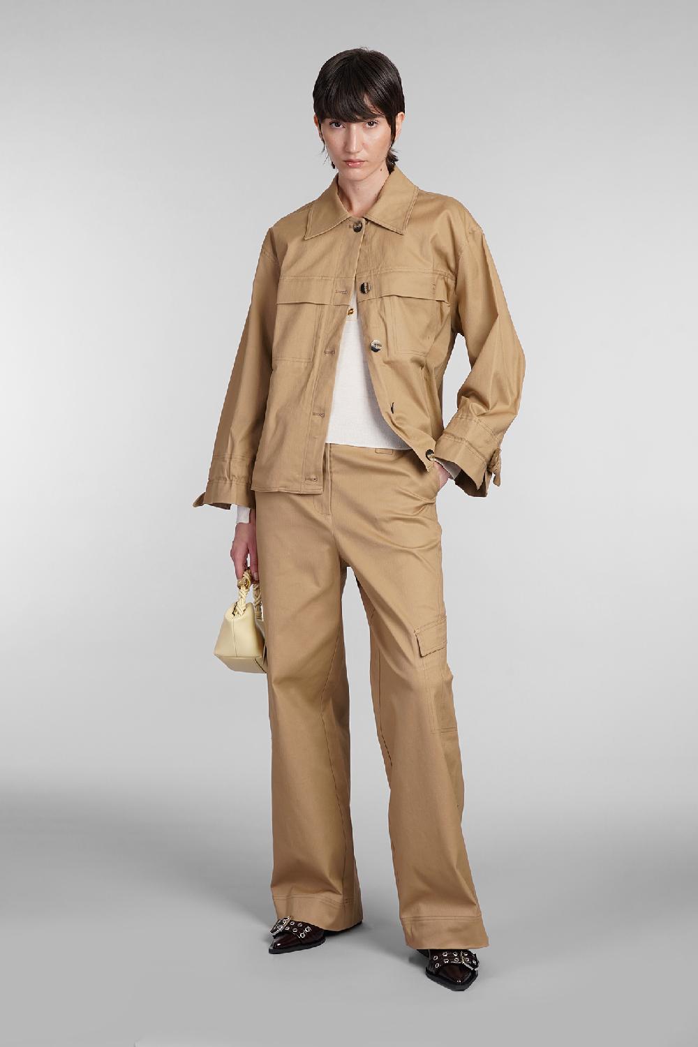 Deliberti Ganni Pantalone In Cotone Beige Cod. 403496 - Deliberti The Luxury Shopping