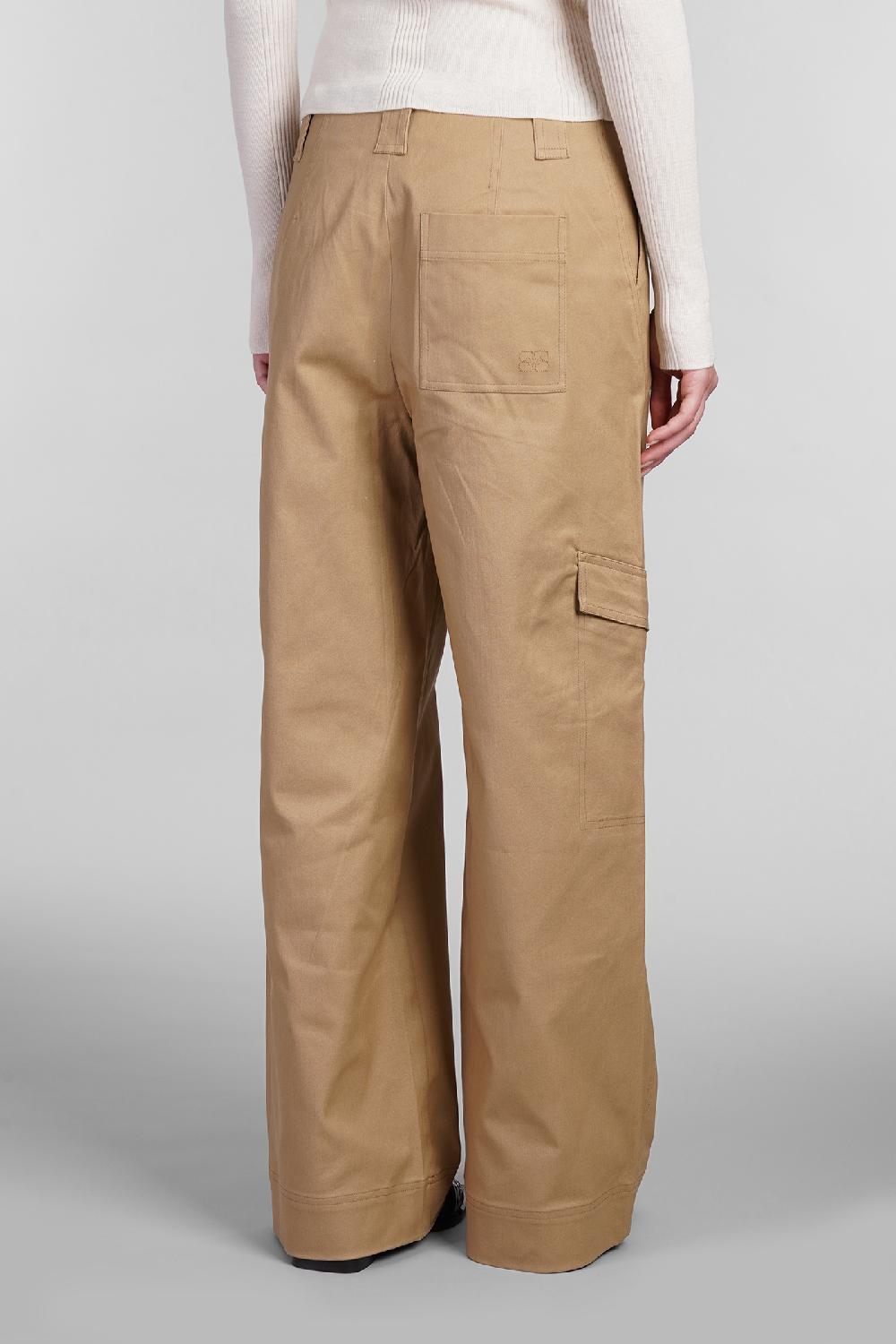 Deliberti Ganni Pantalone In Cotone Beige Cod. 403496 - Deliberti The Luxury Shopping