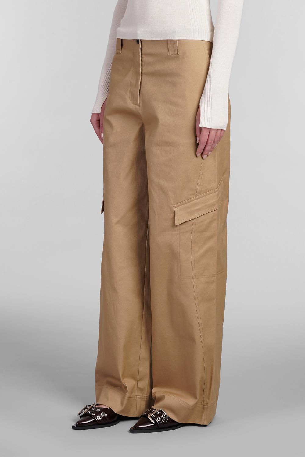 Deliberti Ganni Pantalone In Cotone Beige Cod. 403496 - Deliberti The Luxury Shopping
