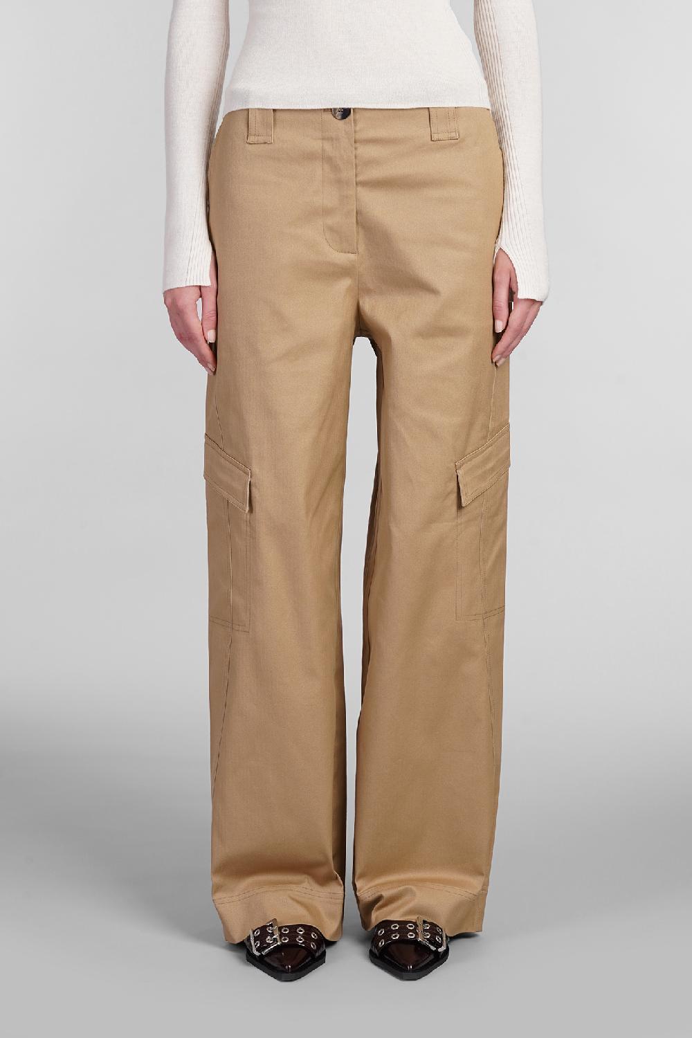 Deliberti Ganni Pantalone in cotone beige cod. 403496 - Deliberti The Luxury Shopping