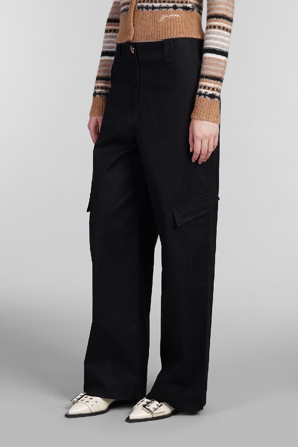 Deliberti Ganni Pantalone In Cotone Nero Cod. 403497 - Deliberti The Luxury Shopping
