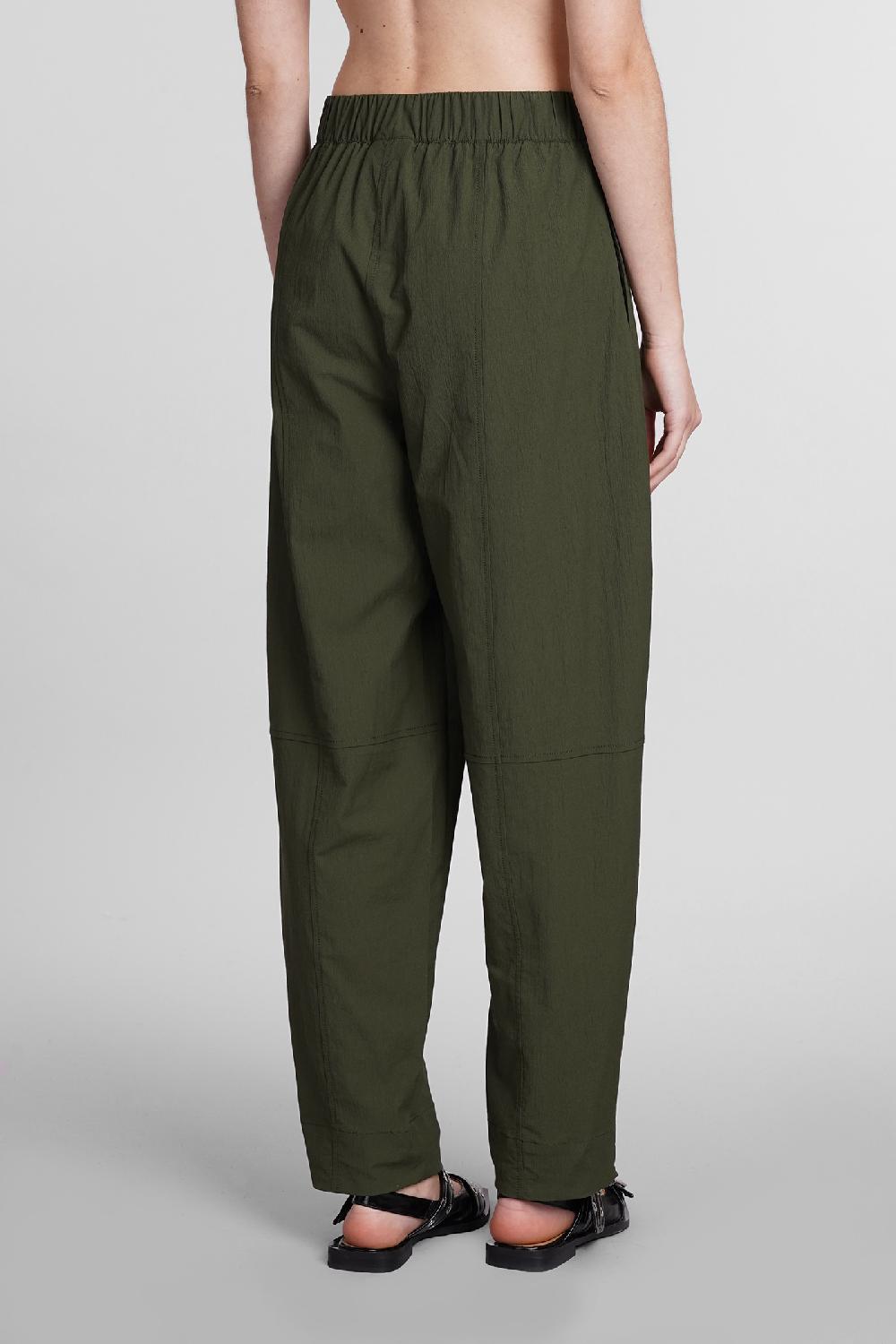 Deliberti Ganni Pantalone In Cotone Verde Cod. 397203 - Deliberti The Luxury Shopping