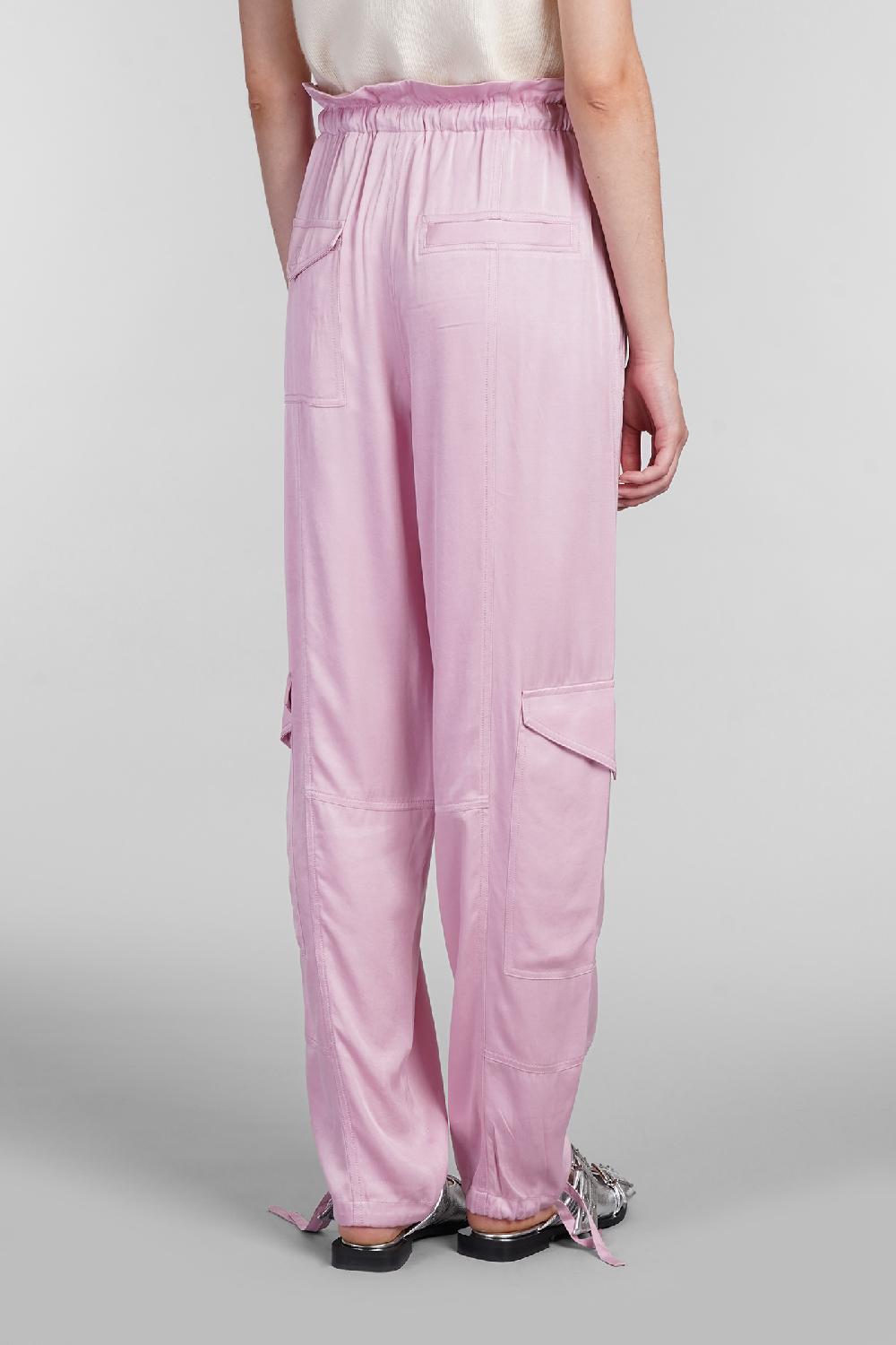 Deliberti Ganni Pantalone In Viscosa Rosa Cod. 403490 - Deliberti The Luxury Shopping