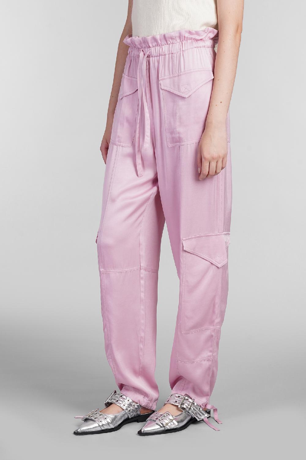 Deliberti Ganni Pantalone In Viscosa Rosa Cod. 403490 - Deliberti The Luxury Shopping