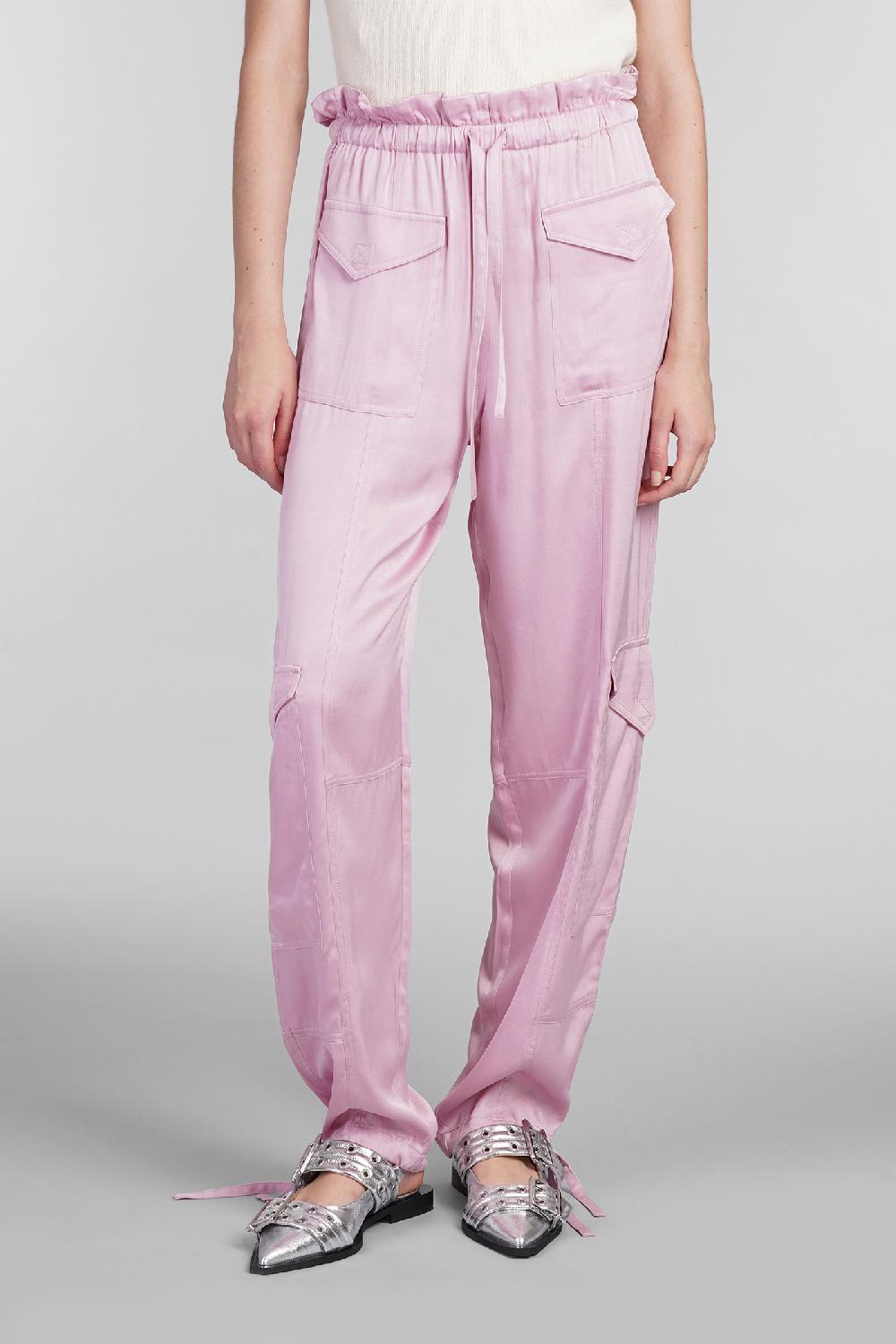 Deliberti Ganni Pantalone in viscosa rosa cod. 403490 - Deliberti The Luxury Shopping