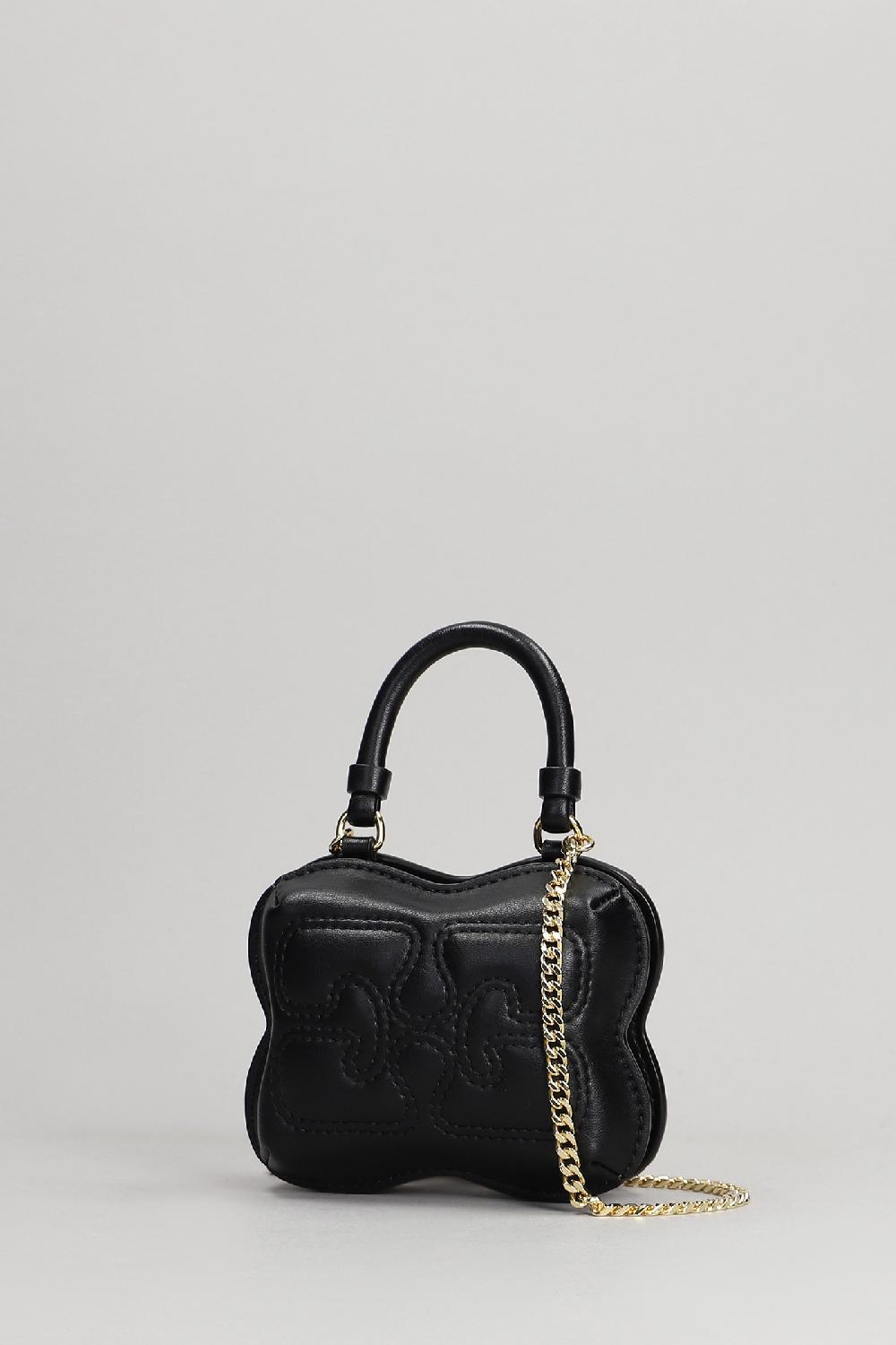 Deliberti Ganni Pochette Butterfly Nano In Pelle Nera Cod. 397188 - Deliberti The Luxury Shopping