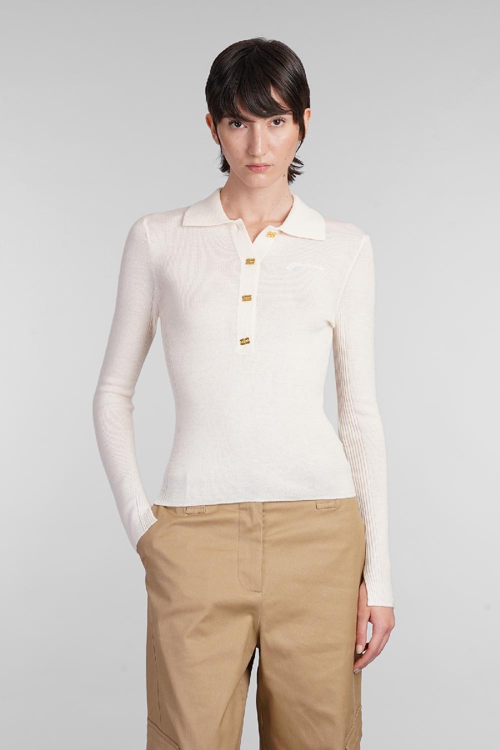 Deliberti Ganni Polo in lana beige cod. 403417 - Deliberti The Luxury Shopping