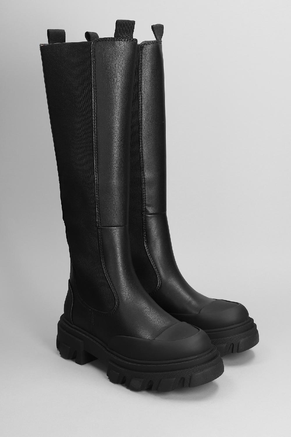 Deliberti Ganni Stivali In Pelle Nera Cod. 402549 - Deliberti The Luxury Shopping