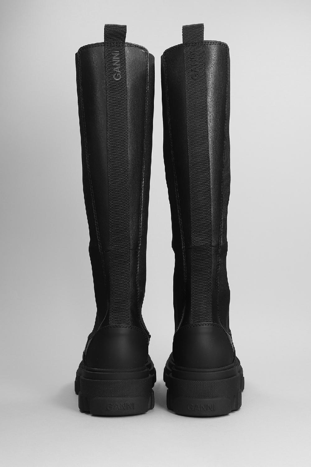 Deliberti Ganni Stivali In Pelle Nera Cod. 402549 - Deliberti The Luxury Shopping