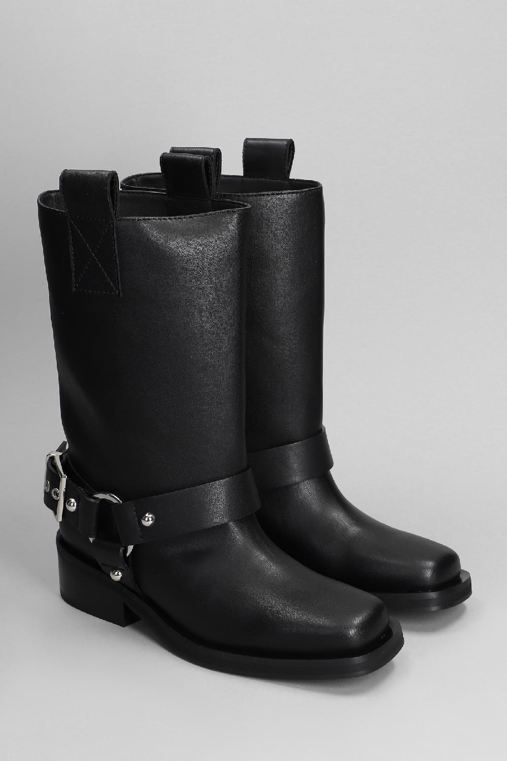 Deliberti Ganni Stivali In Similpelle Nera Cod. 395088 - Deliberti The Luxury Shopping