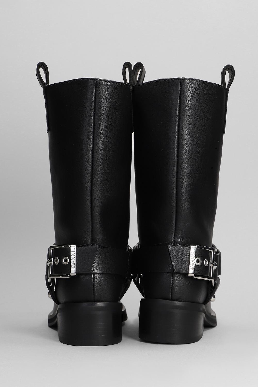 Deliberti Ganni Stivali In Similpelle Nera Cod. 395088 - Deliberti The Luxury Shopping
