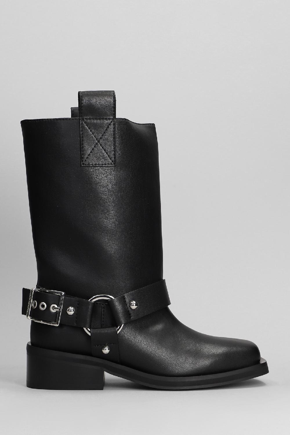 Deliberti Ganni Stivali in similpelle nera cod. 395088 - Deliberti The Luxury Shopping