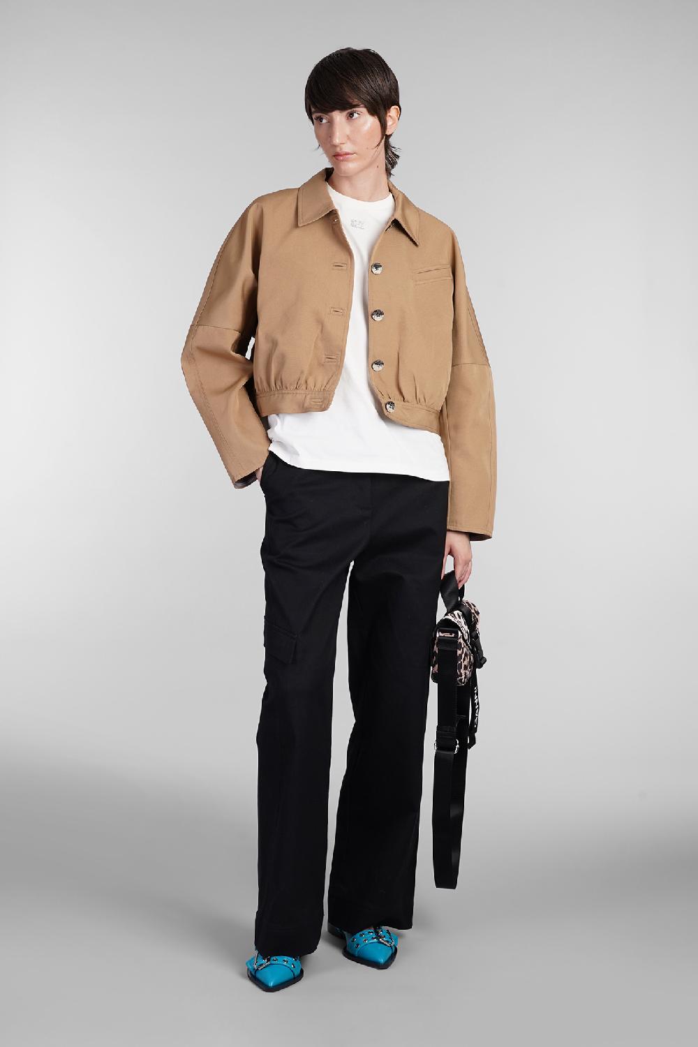 Deliberti Ganni T-shirt In Cotone Beige Cod. 403453 - Deliberti The Luxury Shopping