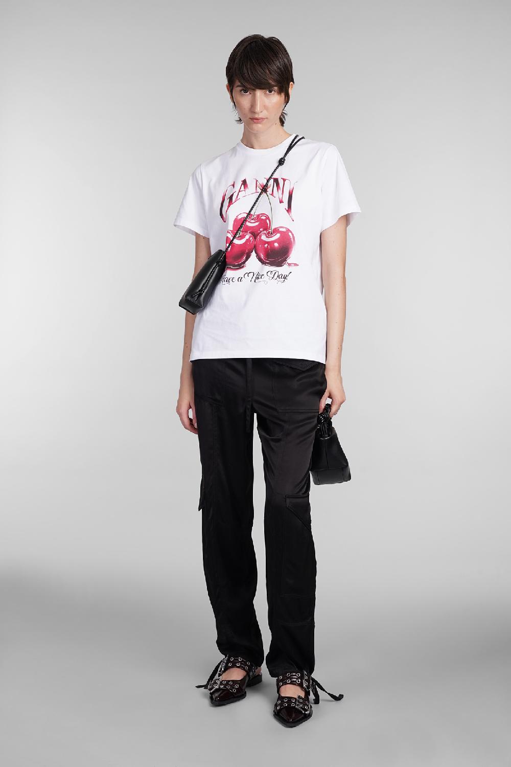 Deliberti Ganni T-shirt In Cotone Bianco Cod. 403422 - Deliberti The Luxury Shopping