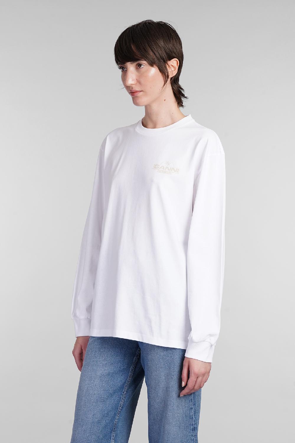 Deliberti Ganni T-shirt In Cotone Bianco Cod. 403456 - Deliberti The Luxury Shopping