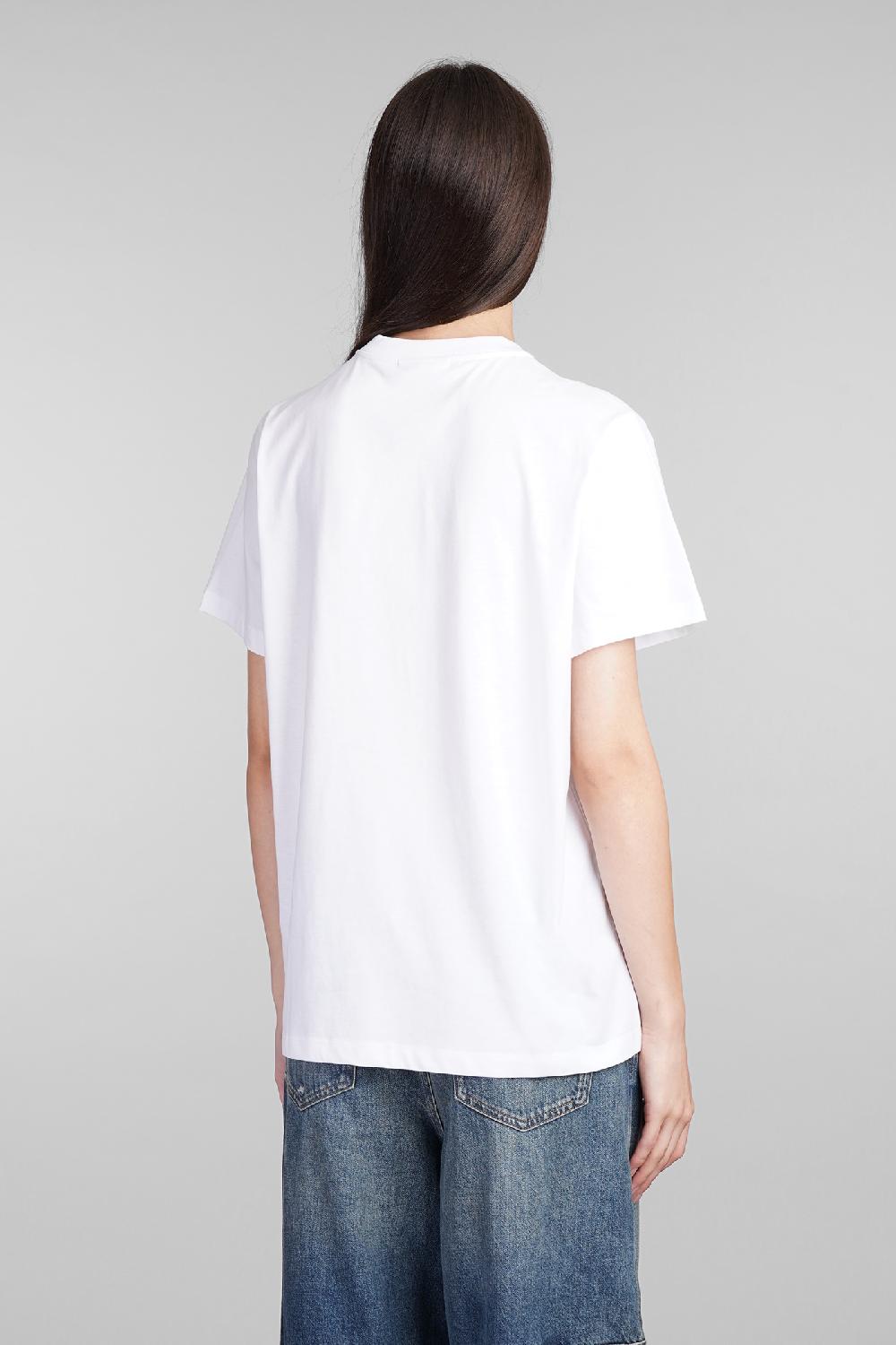 Deliberti Ganni T-shirt In Cotone Bianco Cod. 409915 - Deliberti The Luxury Shopping