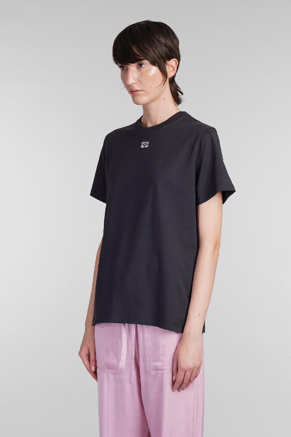Deliberti Ganni T-shirt In Cotone Nero Cod. 403454 - Deliberti The Luxury Shopping