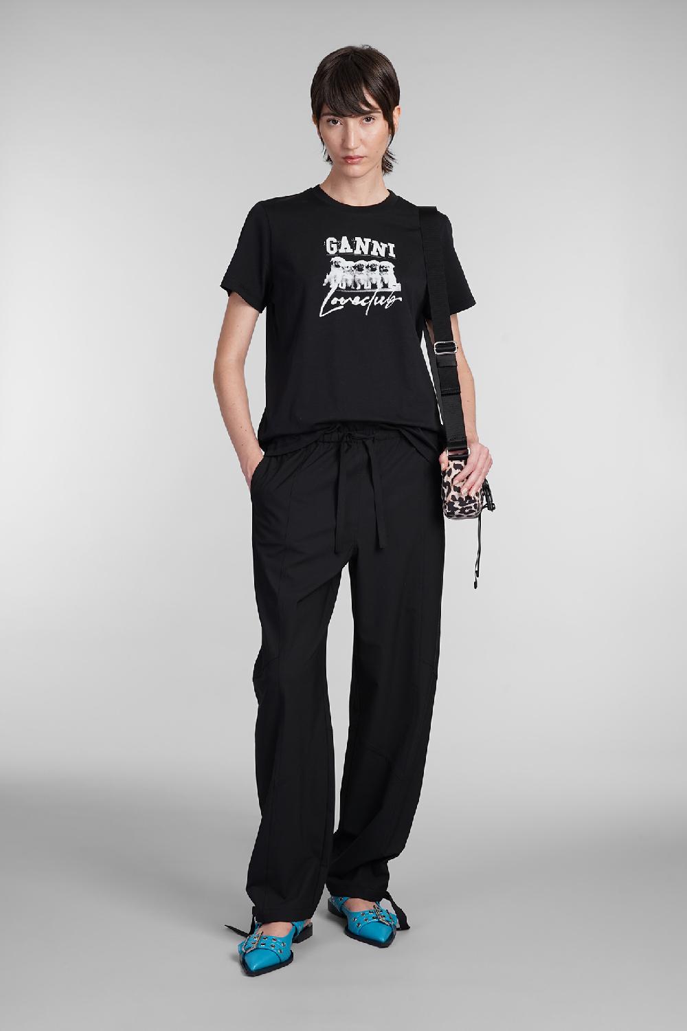 Deliberti Ganni T-shirt In Cotone Nero Cod. 403458 - Deliberti The Luxury Shopping