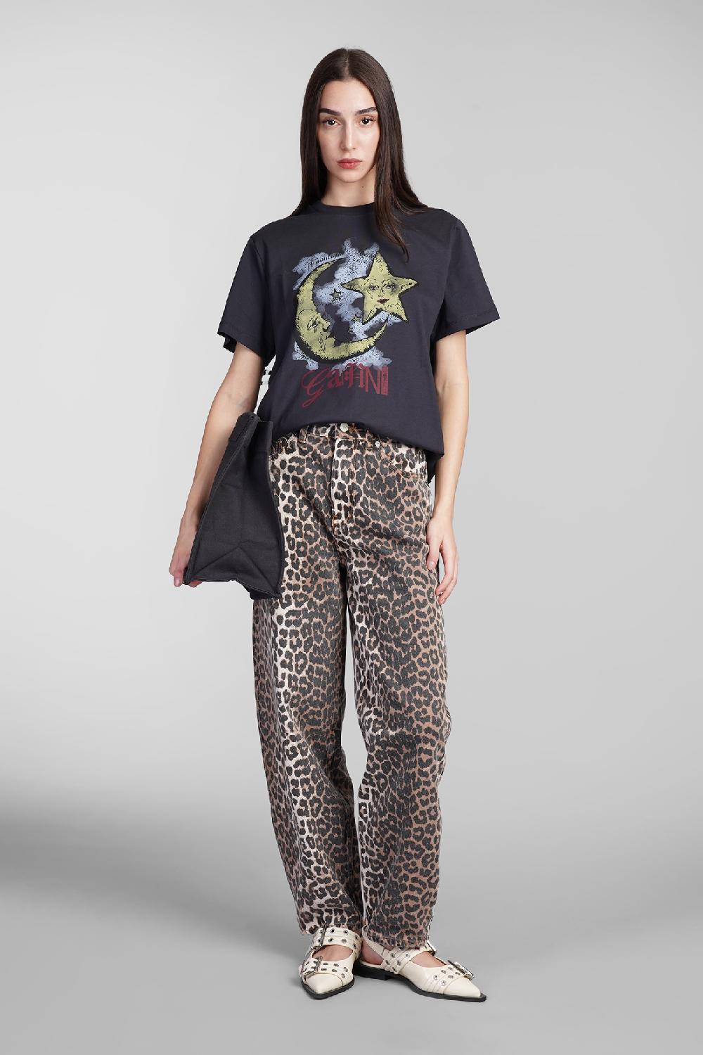 Deliberti Ganni T-shirt In Cotone Nero Cod. 409916 - Deliberti The Luxury Shopping